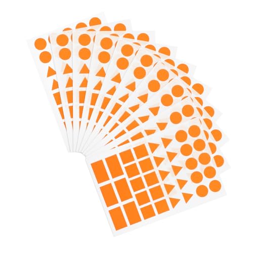 SOPOTUTU 20 Blatt Orange Geometrische Etiketten Rechtecke Kreise Selbstklebende Labels für Büroorganisation Haushaltsbeschriftung und Bastelprojekte SOPOTUTU 20 Blatt Orange Geometrische Etiketten Rechtecke Kreise Selbstklebende Labels für Büroorganisation Haushaltsbeschriftung und Bastelprojekte von SOPOTUTU
