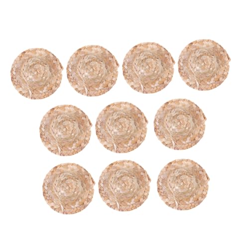 SOPOTUTU 20 Stück Handgefertigte Mini Strohhüte Teilig Handgewebt Langlebig DIY Puppenhut für Bären Puppen Basteln Party Dekoration Sicher und Detailreich SOPOTUTU 20 Stück Handgefertigte Mini Strohhüte Teilig Handgewebt Langlebig DIY Puppenhut für Bären Puppen Basteln Party Dekoration Sicher und Detailreich von SOPOTUTU