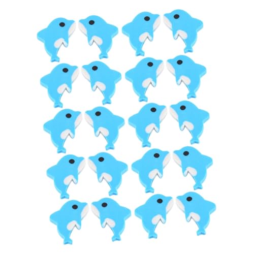 SOPOTUTU 20 Stück Kleiner -radiergummi Abgefahrene Radiergummis Mini -tierrotler Fun Eraser Für Radiergummis Für Schreibtischtiere Studentengummis Sky-blue von SOPOTUTU