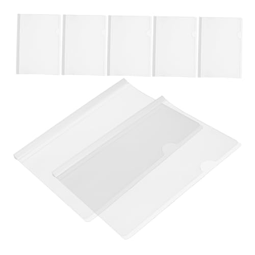 SOPOTUTU 20 Stück Kunststoff Schiebeordner Ordner Poly Binding Griffordner Rosa Organizer Papierordner Farbige Seitenhalter Datei Für Balken Berichtsordner Buchordner Zugstangen von SOPOTUTU