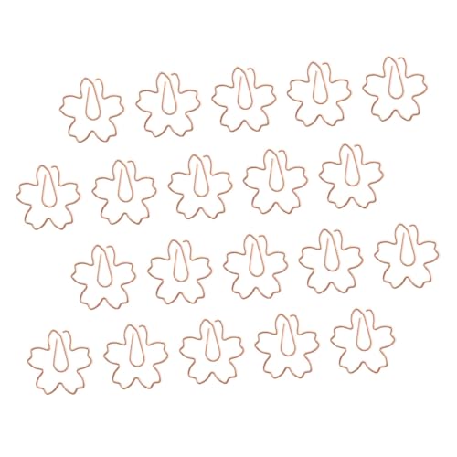 SOPOTUTU 20 Stück Lesezeichen Clips in Kirschblütenform Dekorative Büroklammern in Roségold Vielseitige Fotohalter und Papierclips für Büro Schule und Persönliche Organisation SOPOTUTU 20 Stück Lesezeichen Clips in Kirschblütenform Dekorative Büroklammern in Roségold Vielseitige Fotohalter und Papierclips für Büro Schule und Persönliche Organisation von SOPOTUTU