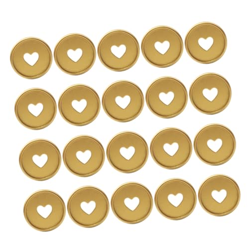 SOPOTUTU 20 Stück Planner Discs Goldfarben Buchbinderinge aus Abs Kunststoff Lose Erweiterungsscheiben mit Pilzloch für Notizbuch und Planer Rutschfeste Dekorative Binder Ringe für Büro SOPOTUTU 20 Stück Planner Discs Goldfarben Buchbinderinge aus Abs Kunststoff Lose Erweiterungsscheiben mit Pilzloch für Notizbuch und Planer Rutschfeste Dekorative Binder Ringe für Büro von SOPOTUTU