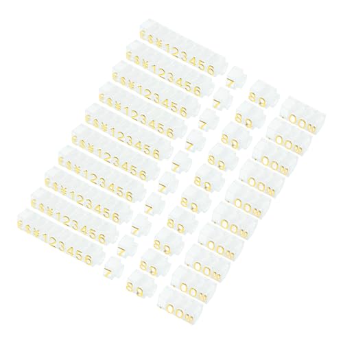 SOPOTUTU 20 Stück Preisdisplay Würfel Einstellbare Preisschild Halter für Schmuck Obst Gemüse und Transparente Preisetiketten für Einzelhandel und Präsentation von SOPOTUTU