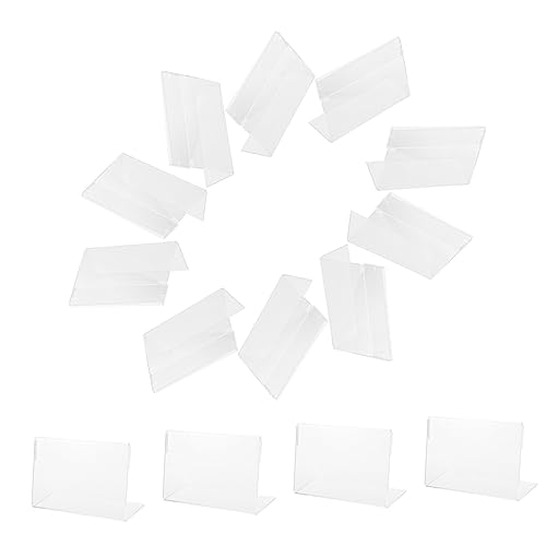 SOPOTUTU 20 Stück Teiliges Acryl Preisschildhalter Transparent Förmige Preisschildständer mit Seitlicher Öffnung für Einfache Papiereinlage Geeignet für Laden Büro Messe Hochzeit und SOPOTUTU 20 Stück Teiliges Acryl Preisschildhalter Transparent Förmige Preisschildständer mit Seitlicher Öffnung für Einfache Papiereinlage Geeignet für Laden Büro Messe Hochzeit und von SOPOTUTU