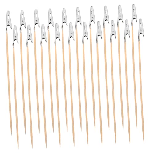 SOPOTUTU 20 Stück Teiliges Alligator Clip aus Holz und Vielseitige Halter für Modellmalerei Foto und Memo Clips Robustes DIY Werkzeug für Basteln und Airbrush Anwendungen SOPOTUTU 20 Stück Teiliges Alligator Clip aus Holz und Vielseitige Halter für Modellmalerei Foto und Memo Clips Robustes DIY Werkzeug für Basteln und Airbrush Anwendungen von SOPOTUTU
