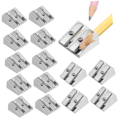 SOPOTUTU 20 Stück Teiliges Aluminiumlegierung Bleistiftspitzer Handlicher Metallspitzer mit Zwei Löchern Langlebig für Büro Schule und Schreibtischzubehör Leicht Tragbar Präzises Anspitzen SOPOTUTU 20 Stück Teiliges Aluminiumlegierung Bleistiftspitzer Handlicher Metallspitzer mit Zwei Löchern Langlebig für Büro Schule und Schreibtischzubehör Leicht Tragbar Präzises Anspitzen von SOPOTUTU