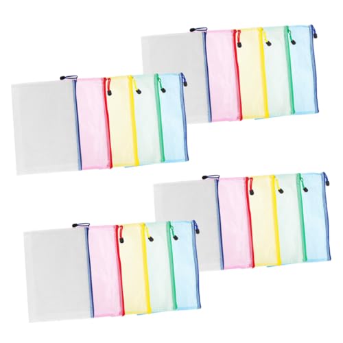 SOPOTUTU 20 Stück Teiliges Dokumenten Reißverschluss Beutel Transparenter PVC Mesh Organizer Vielseitige Aufbewahrungstaschen für Kleine Unterlagen Rechnungen Karten in Farben SOPOTUTU 20 Stück Teiliges Dokumenten Reißverschluss Beutel Transparenter PVC Mesh Organizer Vielseitige Aufbewahrungstaschen für Kleine Unterlagen Rechnungen Karten in Farben von SOPOTUTU