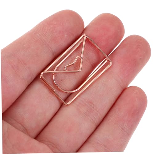 SOPOTUTU 20 Stück Teiliges Große Metall büroklammern in Umschlagform Robuste Roségoldene Paper Clips Vielseitige Lesezeichen und Dokumenthalter für Büro Schule und Zuhause SOPOTUTU 20 Stück Teiliges Große Metall büroklammern in Umschlagform Robuste Roségoldene Paper Clips Vielseitige Lesezeichen und Dokumenthalter für Büro Schule und Zuhause von SOPOTUTU
