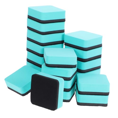 SOPOTUTU 20 Stück Teiliges Magnetisches Whiteboard-radiergummi- Kratzfest Wiederverwendbar für Klassenzimmer Büro und Zuhause Haftet Sicher an Whiteboards um Effektive Reinigung zu von SOPOTUTU