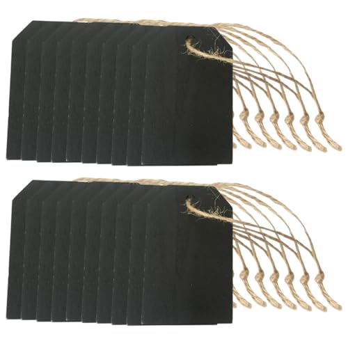SOPOTUTU 20 Stück Teiliges Mini Holzpreisschilder mit Kordel Rechteckige Beschreibbare Kreidetafeln Leichte Hängende Holzlabels für Schmuck DIY Blanko Preisschilder und Geschenkanhänger SOPOTUTU 20 Stück Teiliges Mini Holzpreisschilder mit Kordel Rechteckige Beschreibbare Kreidetafeln Leichte Hängende Holzlabels für Schmuck DIY Blanko Preisschilder und Geschenkanhänger von SOPOTUTU