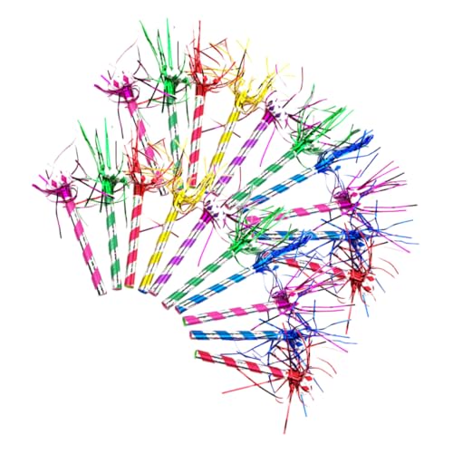 SOPOTUTU 20 Stück Teiliges Party Blower Bunte Partypfeifen Noisemaker Tröten Leicht Tragbar für Geburtstagsfeier Hochzeit Babyparty Festival Unterhaltung Partyzubehör von SOPOTUTU