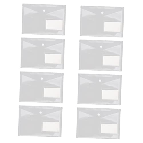 SOPOTUTU 20 Stück Teiliges Transparente Dokumentenmappe mit Druckknopf für Büro Schule und Zuhause aus Hochwertigem Material Leicht und Tragbar mit Visitenkartenschlitz und Sicherem von SOPOTUTU