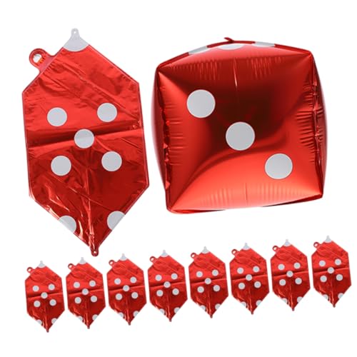 SOPOTUTU 20 Stück Würfel Luftballons aus Aluminiumfolie Kreative Würfel Ballons für Party Rote Deko Leichte Reißfeste Folienballons als Fotohintergrund und Spiel Atmosphäre SOPOTUTU 20 Stück Würfel Luftballons aus Aluminiumfolie Kreative Würfel Ballons für Party Rote Deko Leichte Reißfeste Folienballons als Fotohintergrund und Spiel Atmosphäre von SOPOTUTU