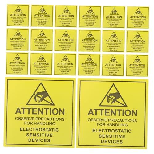 SOPOTUTU 200 Stück Antistatisches Etikett Hochspannungswarnetikettenabziehbilder Notstopp-warnschild Überwachungs- Und Warnschilder Software-schilderaufkleber Stromwarnschild Papier Yellow SOPOTUTU 200 Stück Antistatisches Etikett Hochspannungswarnetikettenabziehbilder Notstopp-warnschild Überwachungs- Und Warnschilder Software-schilderaufkleber Stromwarnschild Papier Yellow von SOPOTUTU