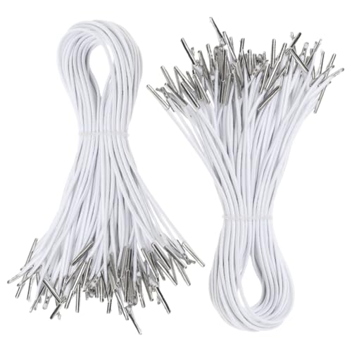 SOPOTUTU 200Stücke Elastische Kordelzüge mit Metallenden Weiches Gummiband für Maskenherstellung DIY Hutprojekte Basteln von Buchbindungen und Vielseitige SOPOTUTU 200Stücke Elastische Kordelzüge mit Metallenden Weiches Gummiband für Maskenherstellung DIY Hutprojekte Basteln von Buchbindungen und Vielseitige von SOPOTUTU