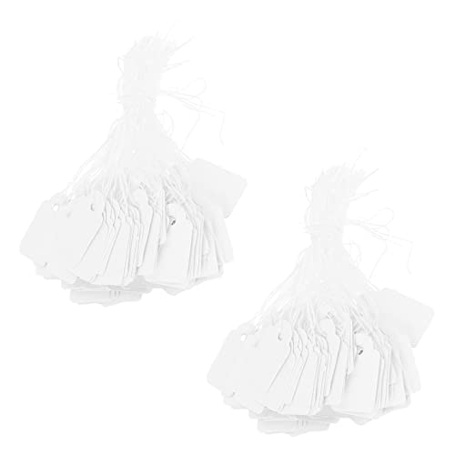 SOPOTUTU 200Stücke Preisetiketten für Schmuck Selbstklebende Preisschilder Papierpreisschilder für Einzelhandel für Schmuckgeschäfte und Ausstellungen Einfach zu Beschriften von SOPOTUTU