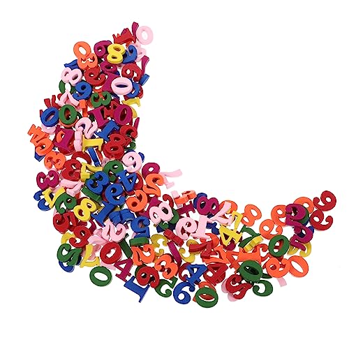 SOPOTUTU 200stücke Holz Zahlen Bunte Holz Ziffern Für Dekoration DIY Projekte Hochzeit Party Langlebig Und Kreativ Für Kreative Bastelarbeiten von SOPOTUTU