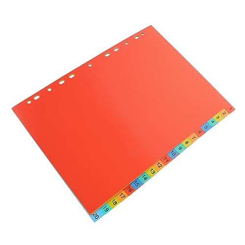 SOPOTUTU 20Blätter Binder Teiler Mit Registerkarten Farbige Trennblätter Für Ordner Langlebig Und Einfach Zu Verwenden Für Schule Büro Und Zuhause Zur Dokumentenorganisation SOPOTUTU 20Blätter Binder Teiler Mit Registerkarten Farbige Trennblätter Für Ordner Langlebig Und Einfach Zu Verwenden Für Schule Büro Und Zuhause Zur Dokumentenorganisation von SOPOTUTU