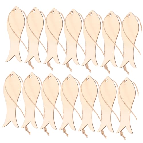 SOPOTUTU 20Stücke DIY Holzfische Unbemalt Naturholz Anhänger Für Bastelprojekte Für Kartenherstellung Weihnachten Und Dekorationen Und Bastelfreunde SOPOTUTU 20Stücke DIY Holzfische Unbemalt Naturholz Anhänger Für Bastelprojekte Für Kartenherstellung Weihnachten Und Dekorationen Und Bastelfreunde von SOPOTUTU