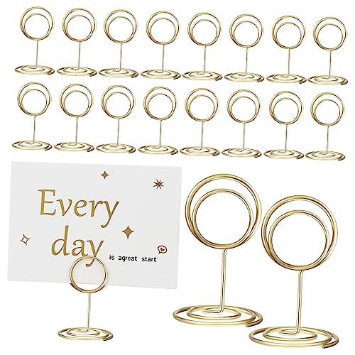 SOPOTUTU 20Stücke Tischkartenhalter Herzform Clips Elegante Platzkartenhalter Für Hochzeit Party Restaurant Memo Stabil Für Tischdekoration von SOPOTUTU