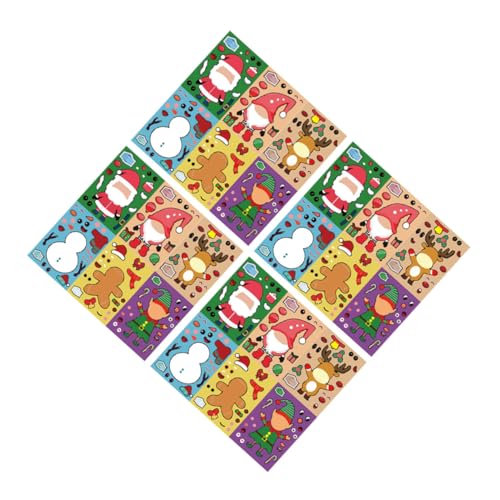 SOPOTUTU 24 Blatt Weihnachts Puzzle Sticker Teilig Kreative DIY Cartoon Aufkleber für Weihnachtsfeier Pädagogisches Bastelspielzeug Partydekoration und Lernspaß SOPOTUTU 24 Blatt Weihnachts Puzzle Sticker Teilig Kreative DIY Cartoon Aufkleber für Weihnachtsfeier Pädagogisches Bastelspielzeug Partydekoration und Lernspaß von SOPOTUTU