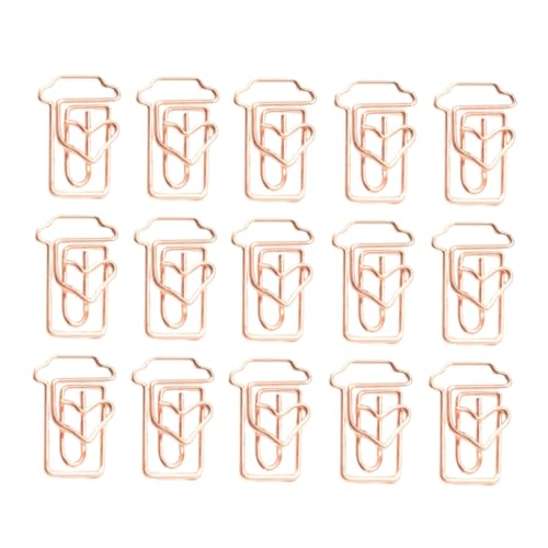 SOPOTUTU 24 Stück Roségold Papierklammern Kaffeetassen Form Kreative Büroklammern Lesezeichen für Büro Schule Notizen Markierung SOPOTUTU 24 Stück Roségold Papierklammern Kaffeetassen Form Kreative Büroklammern Lesezeichen für Büro Schule Notizen Markierung von SOPOTUTU
