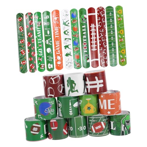 SOPOTUTU 24 Stück Slap Armbänder für Fußball Partys Wiederverwendbare Handgelenk Armbänder für Sport Mottoparty Mitgebsel und für Jungen SOPOTUTU 24 Stück Slap Armbänder für Fußball Partys Wiederverwendbare Handgelenk Armbänder für Sport Mottoparty Mitgebsel und für Jungen von SOPOTUTU