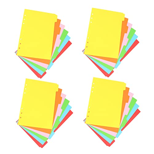 SOPOTUTU 24 Stück Teiliges Farbiges Trennblatt Set Notizbuch Einlegeblätter Langlebiges Papier DIY Ordner Registerkarten Ersatzseiten für Schnellhefter und Ringbücher für Schule und Büro SOPOTUTU 24 Stück Teiliges Farbiges Trennblatt Set Notizbuch Einlegeblätter Langlebiges Papier DIY Ordner Registerkarten Ersatzseiten für Schnellhefter und Ringbücher für Schule und Büro von SOPOTUTU