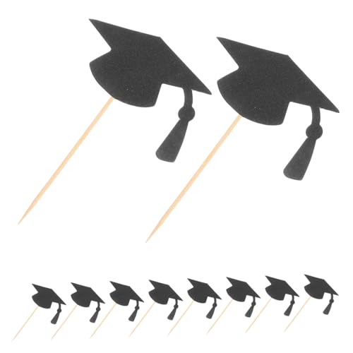SOPOTUTU 24 Stück Teiliges Graduation Cupcake Topper Schwarze Abschlusskappen Tortendeko Einfache Anwendung Nachhaltiges Material Vielseitig für Schulabschluss und Partydekoration SOPOTUTU 24 Stück Teiliges Graduation Cupcake Topper Schwarze Abschlusskappen Tortendeko Einfache Anwendung Nachhaltiges Material Vielseitig für Schulabschluss und Partydekoration von SOPOTUTU