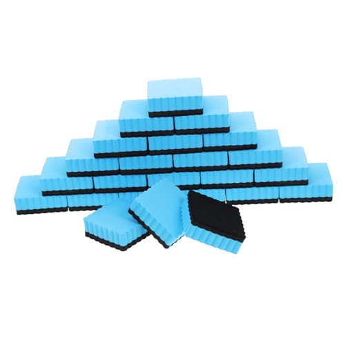SOPOTUTU 24 Stück Whiteboard-radierer Whiteboard-reiniger Schulmaterial Trockenlöscher Für Whiteboards Whiteboard-trockenlöscher Whiteboard-radiergummis Eva Sky-blue von SOPOTUTU