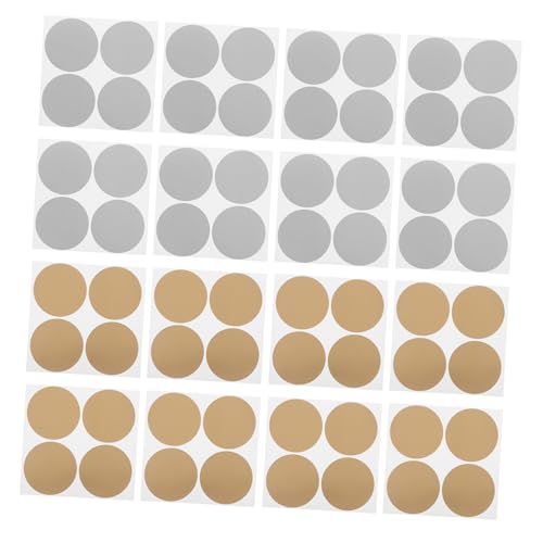 SOPOTUTU 240 Stück Rubbelaufkleber Gold Silber Runder Scratch Off Sticker für DIY Überraschungskarten Basteln Teamaktivitäten Preise Spiele Kreative Selbstklebende Folienetiketten zum von SOPOTUTU