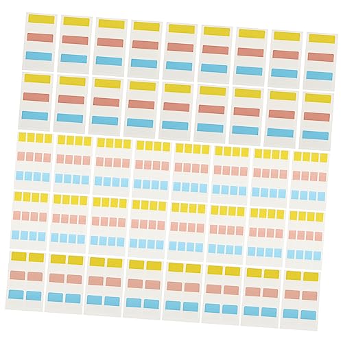SOPOTUTU 240 Stück Selbstklebende Notizblätter Klassifizierte Etiketten für Schule und Büro Große Kleine Haftnotizen Praktische Memo Sticker für Organisation und Beschriftung von SOPOTUTU