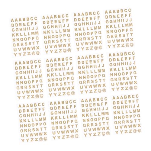 SOPOTUTU 25 Blatt Selbstklebende Buchstaben Aufkleber Heißgeprägte Goldene Alphabet Sticker Transparente Etiketten für Notizbücher Scrapbooking DIY Bastelarbeiten Sichere Papiermaterialien SOPOTUTU 25 Blatt Selbstklebende Buchstaben Aufkleber Heißgeprägte Goldene Alphabet Sticker Transparente Etiketten für Notizbücher Scrapbooking DIY Bastelarbeiten Sichere Papiermaterialien von SOPOTUTU