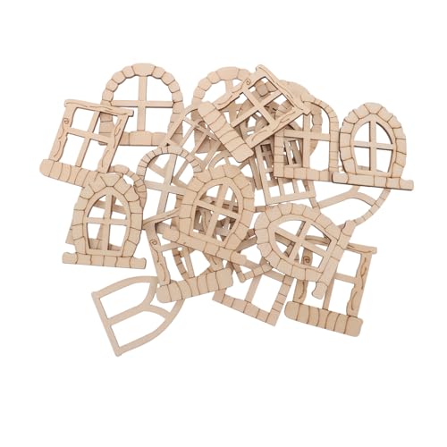 SOPOTUTU 25 Stück Holz Fenster und Tür Set Unfertige Diy Zubehör für Garten und Terrasse Teiliges Bastelset für Feengarten Dekoration und Projekte SOPOTUTU 25 Stück Holz Fenster und Tür Set Unfertige Diy Zubehör für Garten und Terrasse Teiliges Bastelset für Feengarten Dekoration und Projekte von SOPOTUTU