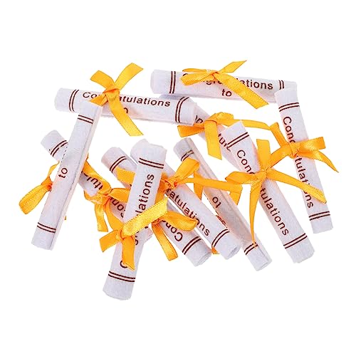 SOPOTUTU 25 Stück Mini Abschluss Bärenfiguren mit Zertifikat Dekorative Vlies Accessoires für Abschlussfeiern Kreative Mini Szenen und Bezaubernde Party Dekorationen von SOPOTUTU