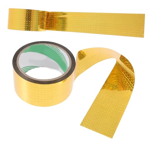 SOPOTUTU 2Rollen Reflektierendes Geschenkband Prismen Klebebänder für DIY Dekoration Geschenkverpackung und Kreative Projekte für Festivals von SOPOTUTU