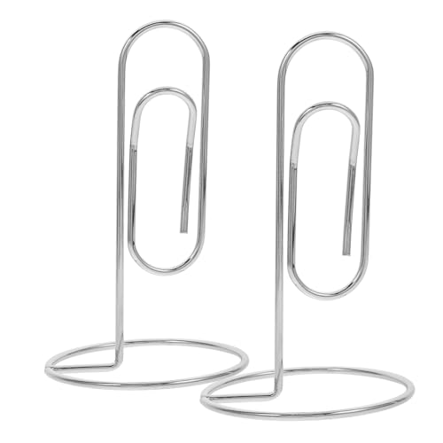 SOPOTUTU 2Stücke Tischkartenhalter Aus Metall Eleganter Foto Display Clip Für Hochzeiten Tischnummernhalter Stabil Und Sicher Für Menükarten Memos Und Fotos von SOPOTUTU