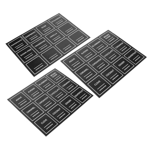SOPOTUTU 3 Blätter Wasserdichte Beschreibbare Kaffeetiketten aus PVC Selbstklebend für Sirupflaschen Flexible Wiederverwendbare Aufkleber zur Küchenorganisation und Klaren Beschriftung SOPOTUTU 3 Blätter Wasserdichte Beschreibbare Kaffeetiketten aus PVC Selbstklebend für Sirupflaschen Flexible Wiederverwendbare Aufkleber zur Küchenorganisation und Klaren Beschriftung von SOPOTUTU