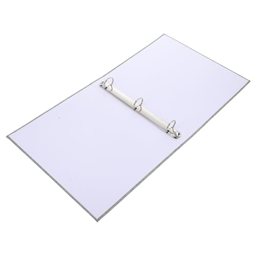 SOPOTUTU 3 Ringbuch bürobedarf schulordner Büroordner dokumenten organizer büroausstattung Ordner mit Ärmeln Ordner mit Taschen Mini-Fotobuch Fotoalben selbstklebende Seiten Stoff Grey von SOPOTUTU
