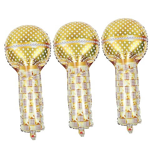 SOPOTUTU 3 Stück Aufblasbare Mikrofon Luftballons Retro Party Dekorationen Requisiten für Disco Events und Cosplay Veranstaltungen SOPOTUTU 3 Stück Aufblasbare Mikrofon Luftballons Retro Party Dekorationen Requisiten für Disco Events und Cosplay Veranstaltungen von SOPOTUTU