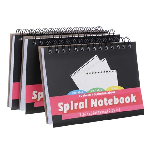SOPOTUTU 3 Stück Mini Spiral Notizbuch für Notizen und Lernen Notizbuch für Mini Planer pro Buch für Schule und Freizeit SOPOTUTU 3 Stück Mini Spiral Notizbuch für Notizen und Lernen Notizbuch für Mini Planer pro Buch für Schule und Freizeit von SOPOTUTU