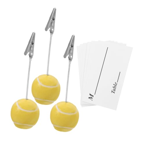 SOPOTUTU 3 Stück Sport Memo Clips mit Design Hochwertige Tischkarten und Fotohalter für Büro Hochzeiten und Partys Vielseitige Verwendung Tischnummern und Bildhalter von SOPOTUTU