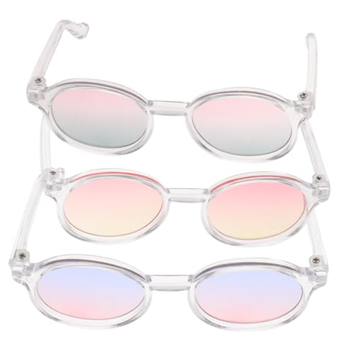 SOPOTUTU 3 Stück Teiliges Puppenbrillen Sonnenbrille in Pastellfarben Leichte Puppenbrillen für DIY kostümzubehör und Foto Requisiten Geeignet für Puppen Kleidung und Kreative SOPOTUTU 3 Stück Teiliges Puppenbrillen Sonnenbrille in Pastellfarben Leichte Puppenbrillen für DIY kostümzubehör und Foto Requisiten Geeignet für Puppen Kleidung und Kreative von SOPOTUTU