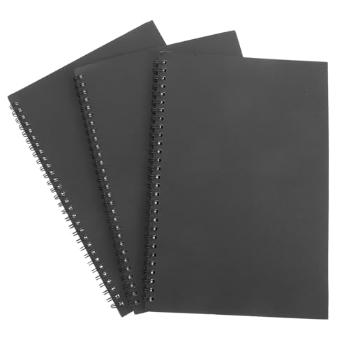 SOPOTUTU 3 Stück Teiliges Spiral Notizbuch Schwarz Spiralnotizbuch für Schule und Büro für Pläne und Aufzeichnungen Leicht und Tragbar SOPOTUTU 3 Stück Teiliges Spiral Notizbuch Schwarz Spiralnotizbuch für Schule und Büro für Pläne und Aufzeichnungen Leicht und Tragbar von SOPOTUTU
