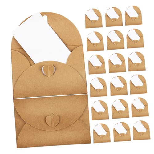 SOPOTUTU 30 Sätze Teiliges Vintage Mini Kraftpapier Umschlag mit Herzverschluss Leere Karten Robuste Mini Briefumschläge für Hochzeit Geburtstag DIY Einladungen und Feiertagsgrüße SOPOTUTU 30 Sätze Teiliges Vintage Mini Kraftpapier Umschlag mit Herzverschluss Leere Karten Robuste Mini Briefumschläge für Hochzeit Geburtstag DIY Einladungen und Feiertagsgrüße von SOPOTUTU