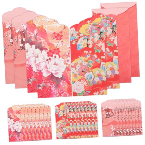 SOPOTUTU 30 Stück Teiliges Japanischer Stil Rote Umschläge für Neujahr mit Floralen Motiven Glatte Oberfläche Vielseitig für Geldgeschenke Hochzeiten Geburtstage und Festliche Anlässe SOPOTUTU 30 Stück Teiliges Japanischer Stil Rote Umschläge für Neujahr mit Floralen Motiven Glatte Oberfläche Vielseitig für Geldgeschenke Hochzeiten Geburtstage und Festliche Anlässe von SOPOTUTU
