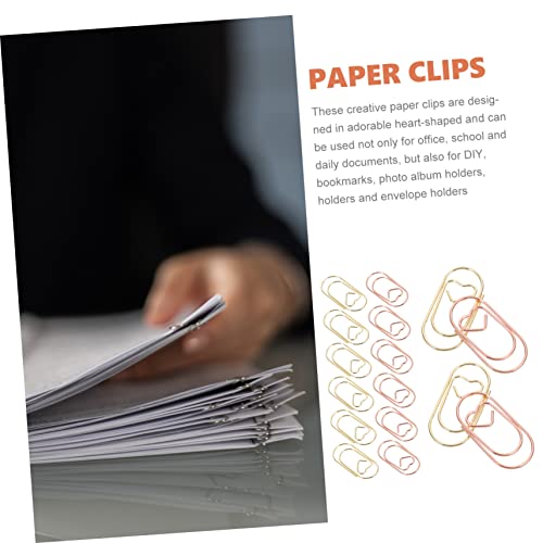 SOPOTUTU 30 Stück Teiliges Metallischer Herz Büroklammern Roségold und Goldfarben Dekorative Papierklammern für Büro und Schule Multifunktionale Clips zur Organisation und Verschönerung SOPOTUTU 30 Stück Teiliges Metallischer Herz Büroklammern Roségold und Goldfarben Dekorative Papierklammern für Büro und Schule Multifunktionale Clips zur Organisation und Verschönerung von SOPOTUTU