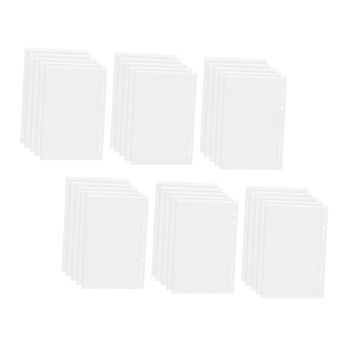 SOPOTUTU 30 Stück Transparent Kartenhüllen für Ringbinder Nachfüllbare für Sammelkarten Postkarten und Fotos Klarsichthüllen für Einfaches Einlegen und Entfernen von SOPOTUTU