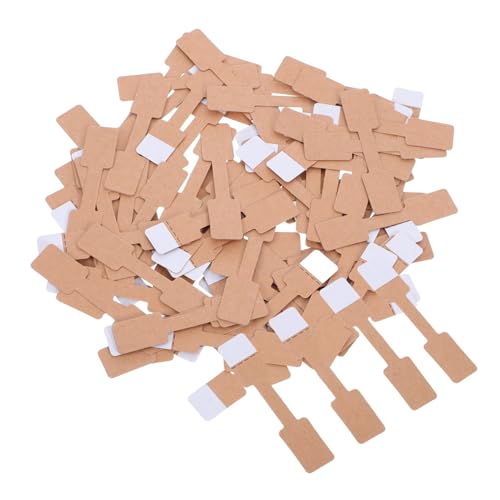 SOPOTUTU 300 Stück Blanko Schmucketiketten aus Braunem Kraftpapier Selbstklebende Preisschilder für Ringe Ohrringe Halsketten Vielseitige Schmuckanhänger für Laden Verkauf Ausstellung SOPOTUTU 300 Stück Blanko Schmucketiketten aus Braunem Kraftpapier Selbstklebende Preisschilder für Ringe Ohrringe Halsketten Vielseitige Schmuckanhänger für Laden Verkauf Ausstellung von SOPOTUTU