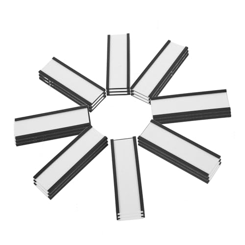 SOPOTUTU 30Stücke Magnetischer Kanal Etikettenhalter für Regalorganisation für Lagerregale und Schließfächer von SOPOTUTU